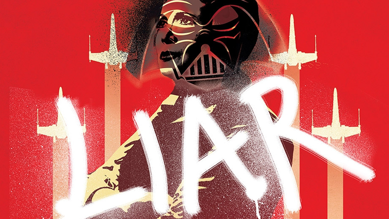 Poster art smearing Leia’s identity as the daughter of Vader created for the novel Bloodlines.